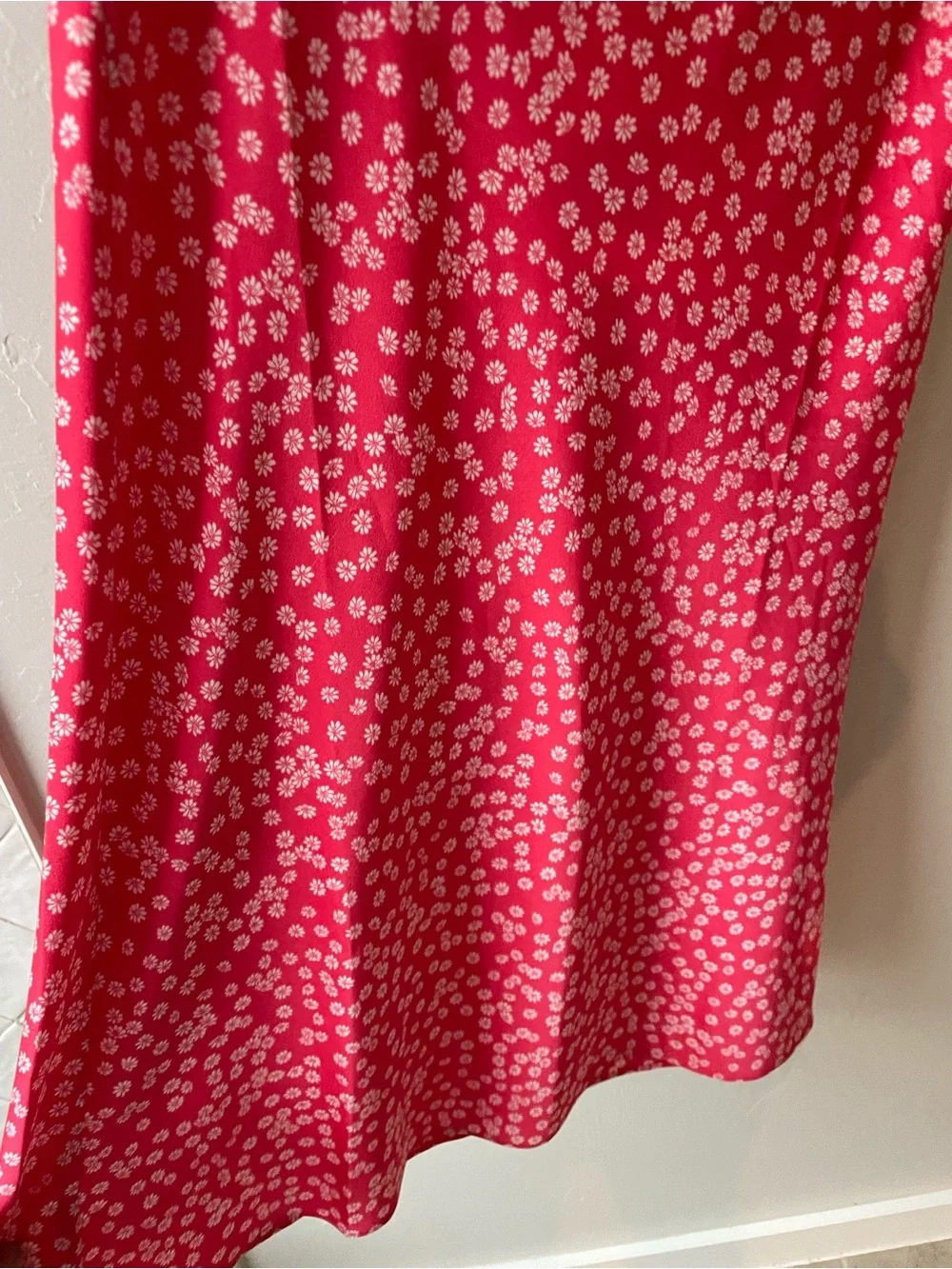 LOFT Red Floral Midi Skirt - Picture 6 of 6